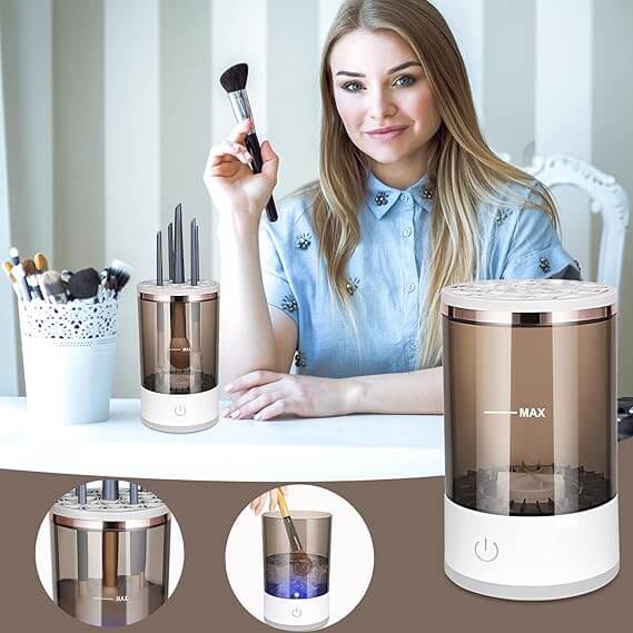 Automatic Makeup Brush Cleaner UAE – Wash & Dry in Seconds